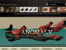 Tablet Screenshot of anomaly2012.cgmovement.com